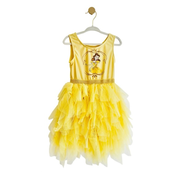 Disney Other - DISNEY Princess BELLE Yellow Layered Soft Tulle Dress w/Underpanty 3T - Like New
